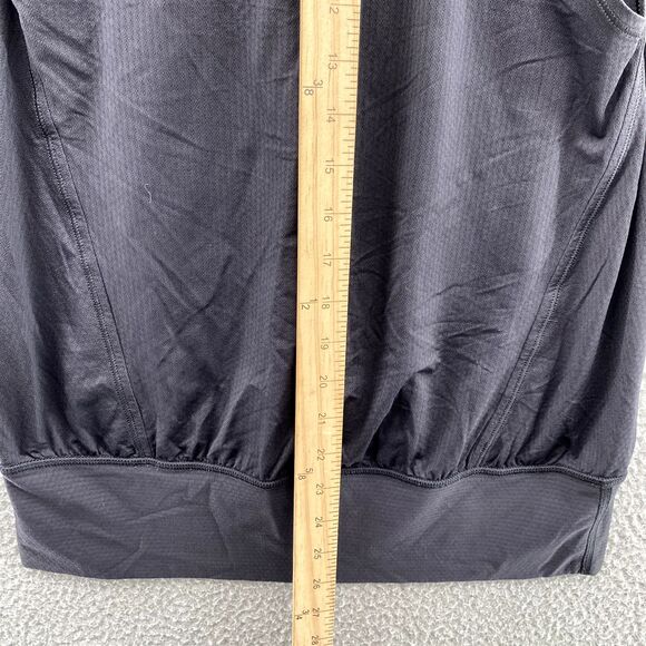 Lululemon Top Adult 6 Black Racerback Tank Loose Shirt Blouse Built-in Bra Women - Picture 7 of 9